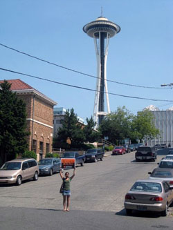 Kuan at the Space Needle